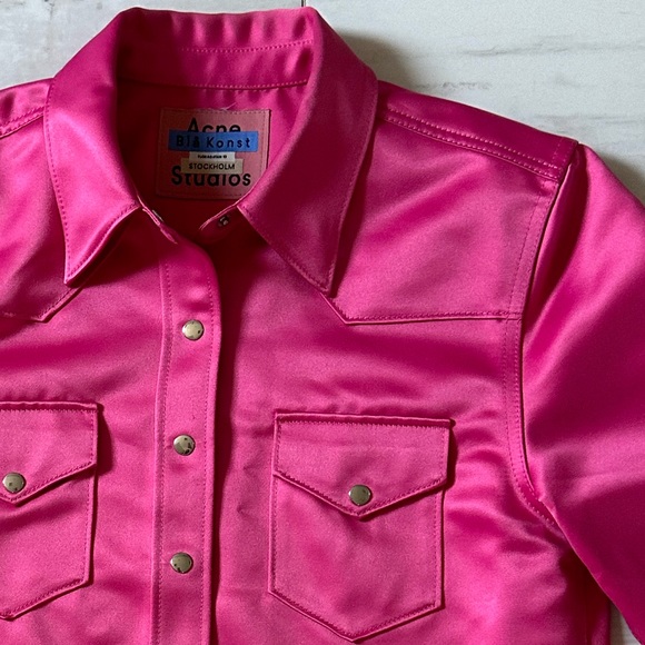 ACNE STUDIOS SATIN BLOUSE/JACKET - Picture 5 of 6